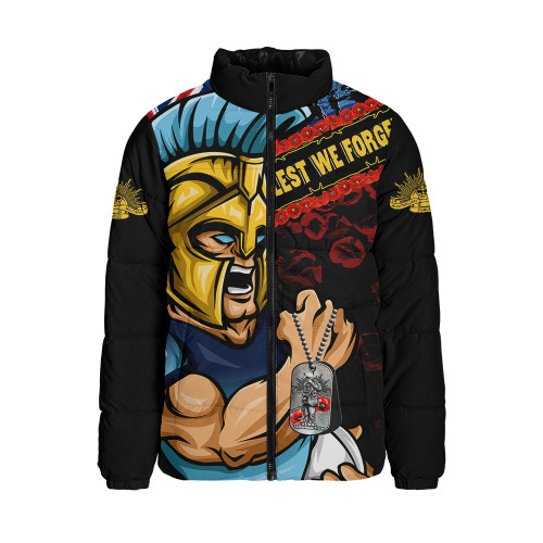 Gold Coast Titans Padded Jacket Anzac Remembrance Of The Fallen