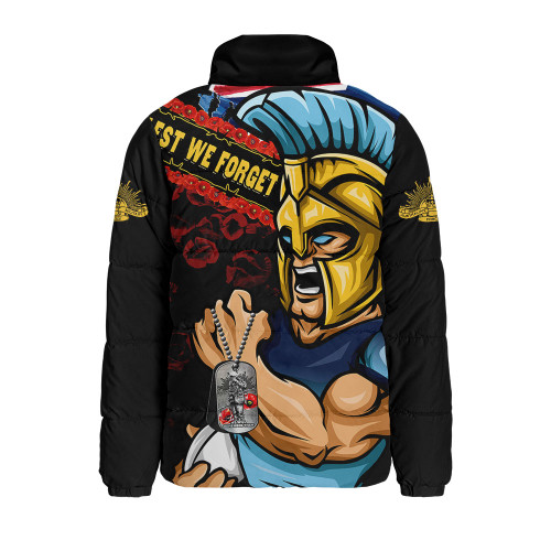 Gold Coast Titans Padded Jacket Anzac Remembrance Of The Fallen