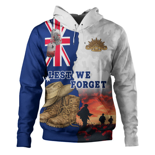 Australia Hoodie Two Sides Of Service Anzac Day Remembrance