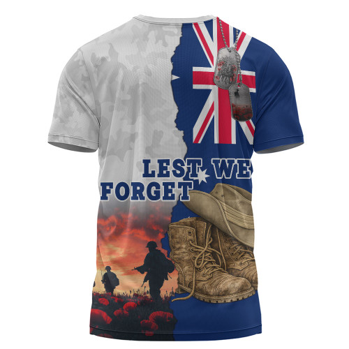 Australia T-Shirt Two Sides Of Service Anzac Day Remembrance