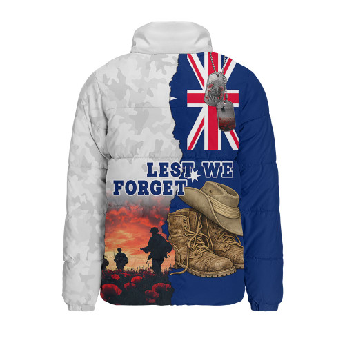 Australia Padded Jacket Two Sides Of Service Anzac Day Remembrance