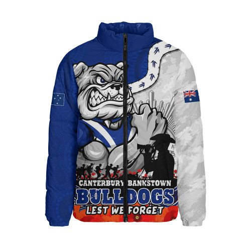 Canterbury-Bankstown Bulldogs Padded Jacket Anzac Day Remembrance Of Courage Loyalty Valor