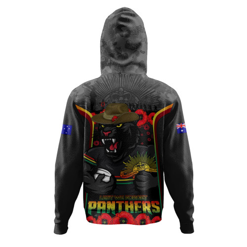 Penrith Panthers Hoodie Lest We Forget In Honor And Remembrance