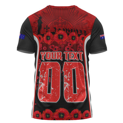 St. George Illawarra Dragons T-Shirt Lest We Forget In Honor And Remembrance