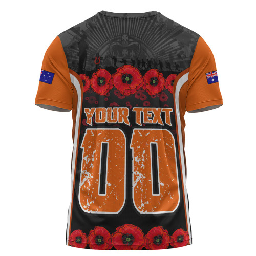 Wests Tigers T-Shirt Lest We Forget In Honor And Remembrance