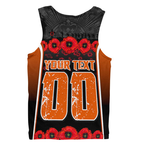 Wests Tigers Men Singlet Lest We Forget In Honor And Remembrance