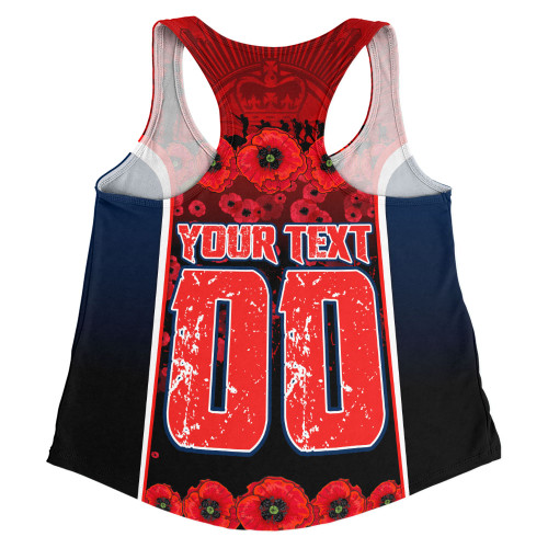 Sydney Roosters Women Racerback Singlet Lest We Forget In Honor And Remembrance