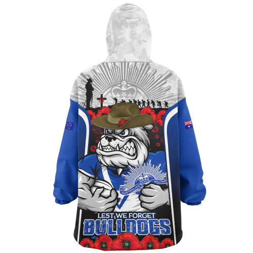Canterbury-Bankstown Bulldogs Snug Hoodie Lest We Forget In Honor And Remembrance