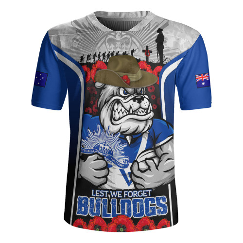Canterbury-Bankstown Bulldogs Rugby Jersey Lest We Forget In Honor And Remembrance