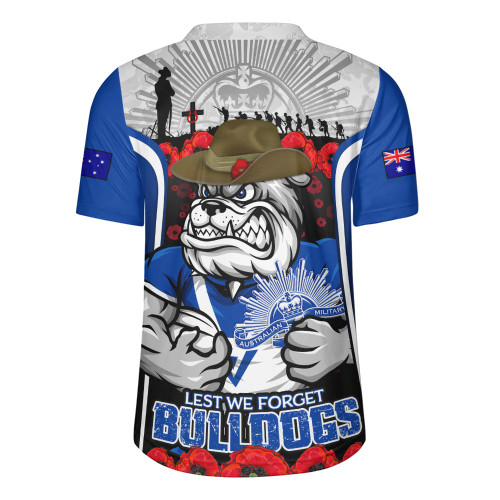 Canterbury-Bankstown Bulldogs Rugby Jersey Lest We Forget In Honor And Remembrance