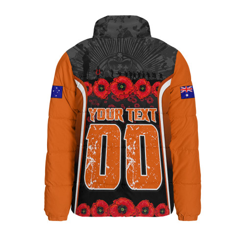 Wests Tigers Padded Jacket Lest We Forget In Honor And Remembrance
