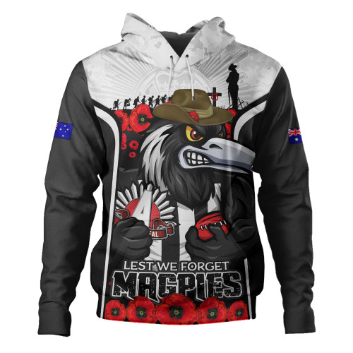 Collingwood Hoodie Lest We Forget In Eternal Honor And Duty