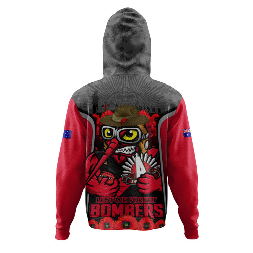 Essendon Hoodie Lest We Forget In Eternal Honor And Duty