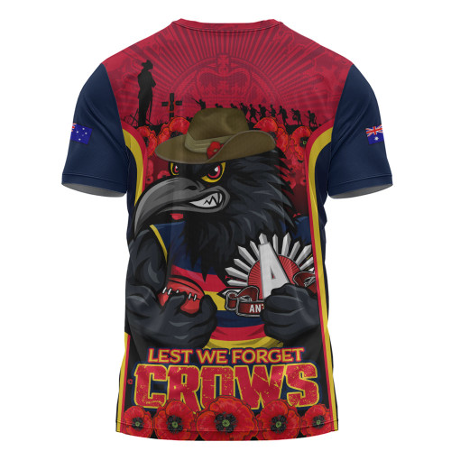 Adelaide Crows T-Shirt Lest We Forget In Eternal Honor And Duty