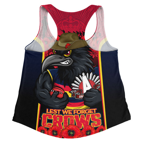 Adelaide Crows Women Racerback Singlet Lest We Forget In Eternal Honor And Duty