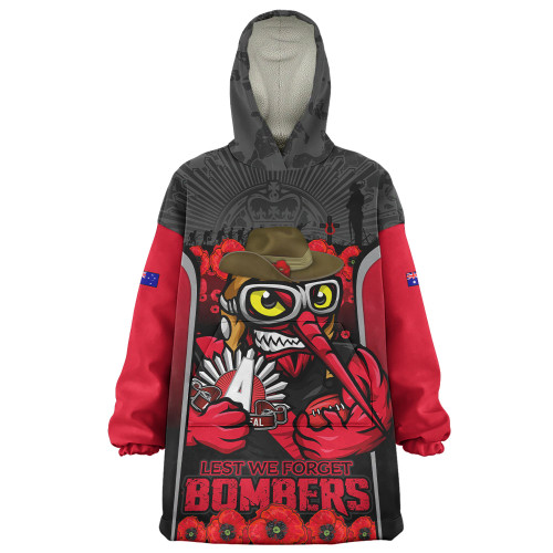 Essendon Snug Hoodie Lest We Forget In Eternal Honor And Duty