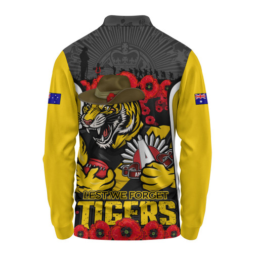 Richmond Long Sleeve Polo Shirt Lest We Forget In Eternal Honor And Duty