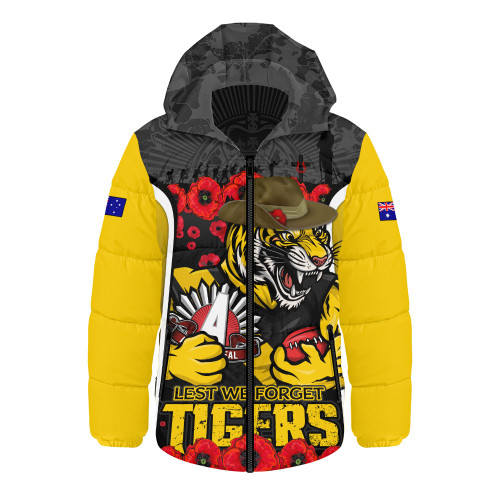 Richmond Hooded Padded Jacket Lest We Forget In Eternal Honor And Duty