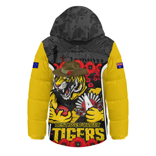 Richmond Hooded Padded Jacket Lest We Forget In Eternal Honor And Duty