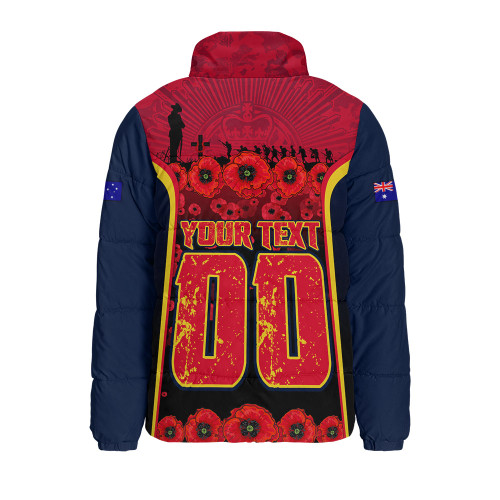 Adelaide Crows Padded Jacket Lest We Forget In Eternal Honor And Duty