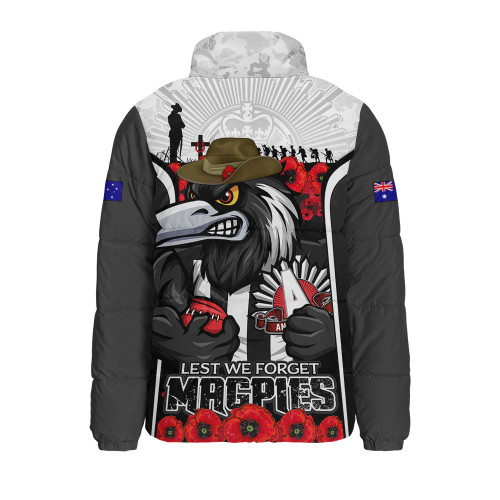 Collingwood Padded Jacket Lest We Forget In Eternal Honor And Duty