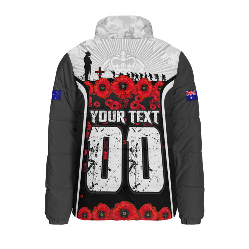 Collingwood Padded Jacket Lest We Forget In Eternal Honor And Duty