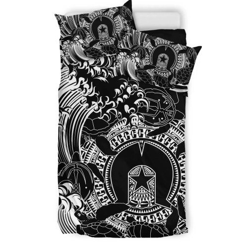 Australia Aboriginal Bedding Set - Torres Strait Islands in Wave (Black) Australia Aboriginal Bedding Set - Torres Strait Islands in Wave (Black)