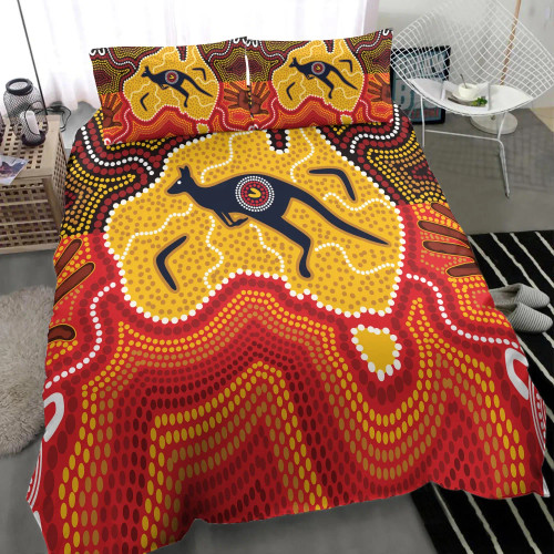 Australia Aboriginal Bedding Set - Indigenous Kangaroo Australia Aboriginal Bedding Set - Indigenous Kangaroo