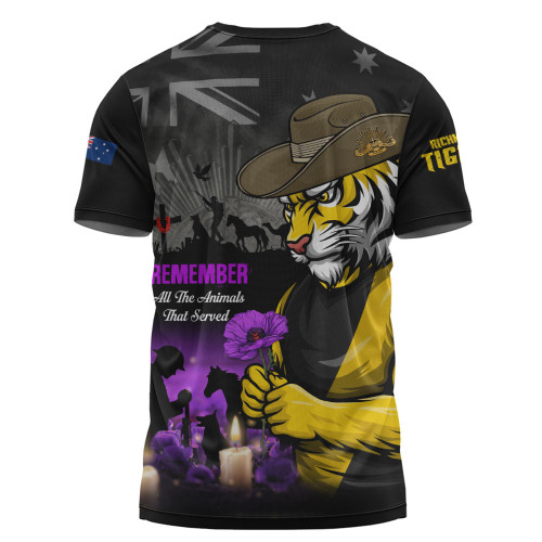 Richmond T-Shirt Anzac Day In Memory Of Animals That Served