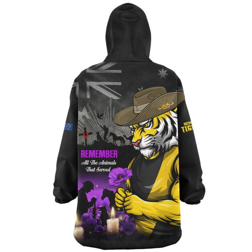 Richmond Snug Hoodie Anzac Day In Memory Of Animals That Served