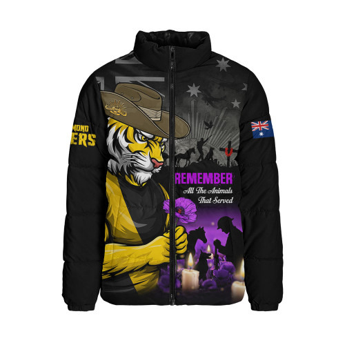 Richmond Padded Jacket Anzac Day In Memory Of Animals That Served