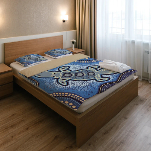 Australia Aboriginal Bedding Set - Indigenous Platypus Ver 5 Australia Aboriginal Bedding Set - Indigenous Platypus Ver 5