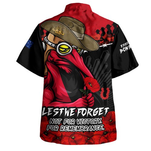 Essendon Hawaiian Shirt ANZAC Day Not For Victory For Remembrance
