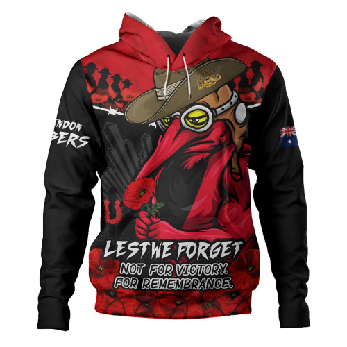 Essendon Hoodie ANZAC Day Not For Victory For Remembrance