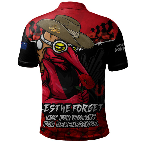 Essendon Polo Shirt ANZAC Day Not For Victory For Remembrance