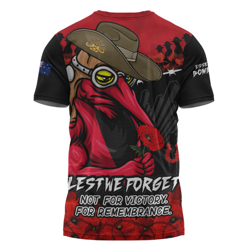 Essendon T-Shirt ANZAC Day Not For Victory For Remembrance
