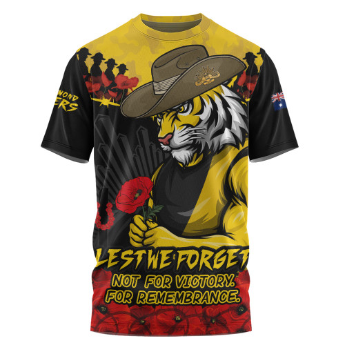 Richmond T-Shirt ANZAC Day Not For Victory For Remembrance