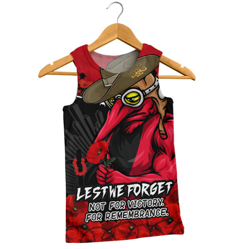 Essendon Men Singlet ANZAC Day Not For Victory For Remembrance