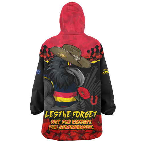 Adelaide Crows Snug Hoodie ANZAC Day Not For Victory For Remembrance