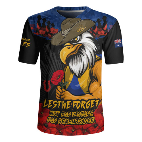West Coast Eagles Rugby Jersey ANZAC Day Not For Victory For Remembrance