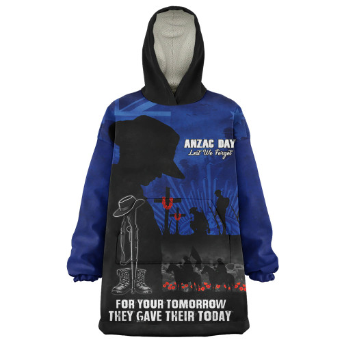 Australia Snug Hoodie Anzac Day United In Spirit For Those Served All Remember