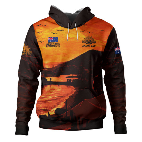 Australia Hoodie Australia Remembers In Sacred Dawn
