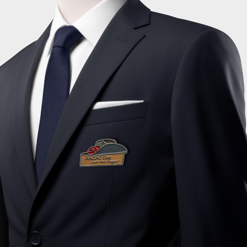 Australia Acrylic Pin ANZAC Day Memorial Tribute Badge