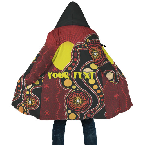 [Custom] Australia Cloak Australia Aboriginal Lives Matter Flag Circle Dot Painting Art