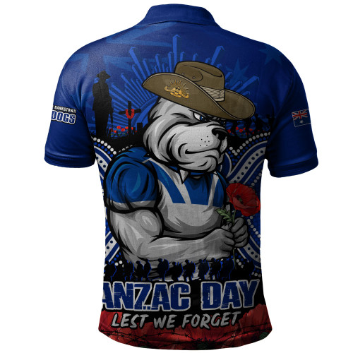 Canterbury-Bankstown Bulldogs Polo Shirt Anzac Day Pride Of Service Eternal Memory