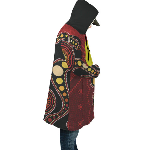 Australia Aboriginal Cloak - Australia Aboriginal Lives Matter Flag Circle Dot Painting Art Australia Aboriginal Cloak - Australia Aboriginal Lives Matter Flag Circle Dot Painting Art