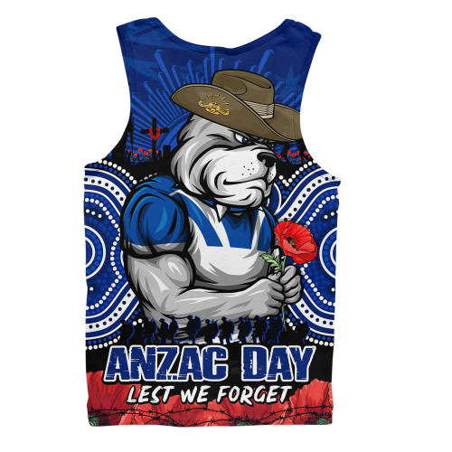 Canterbury-Bankstown Bulldogs Men Singlet Anzac Day Pride Of Service Eternal Memory