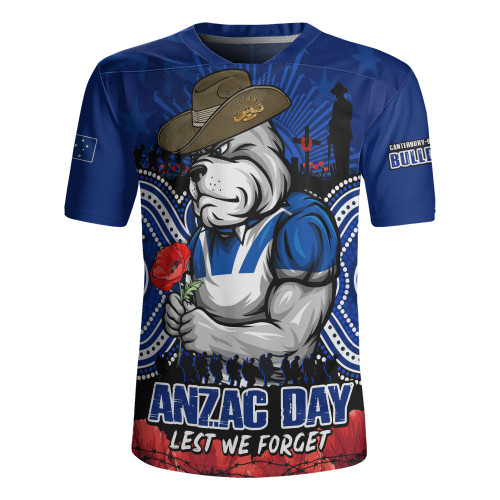 Canterbury-Bankstown Bulldogs Rugby Jersey Anzac Day Pride Of Service Eternal Memory