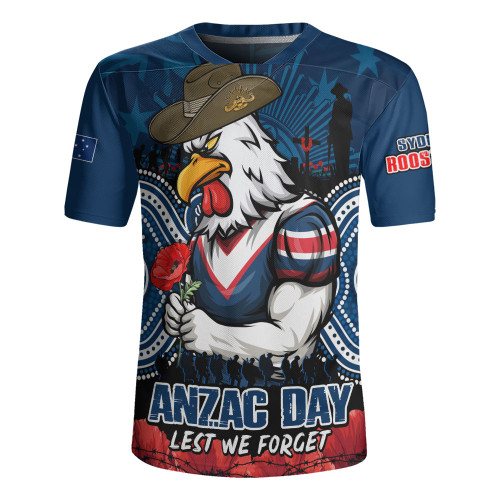 Sydney Roosters Rugby Jersey Anzac Day Pride Of Service Eternal Memory