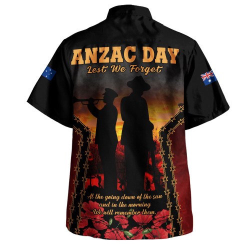 Australia Hawaiian Shirt Anzac Day Dawn Remembrance Eternal Tribute